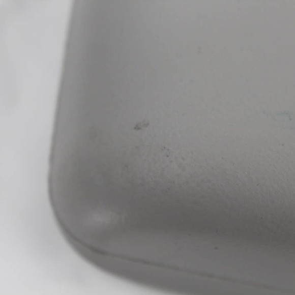 O Bag Italy Eva Compound Handbag Rubber Faux Fur Flap Magnetic Closure Grey Obag - Picture 9 of 10